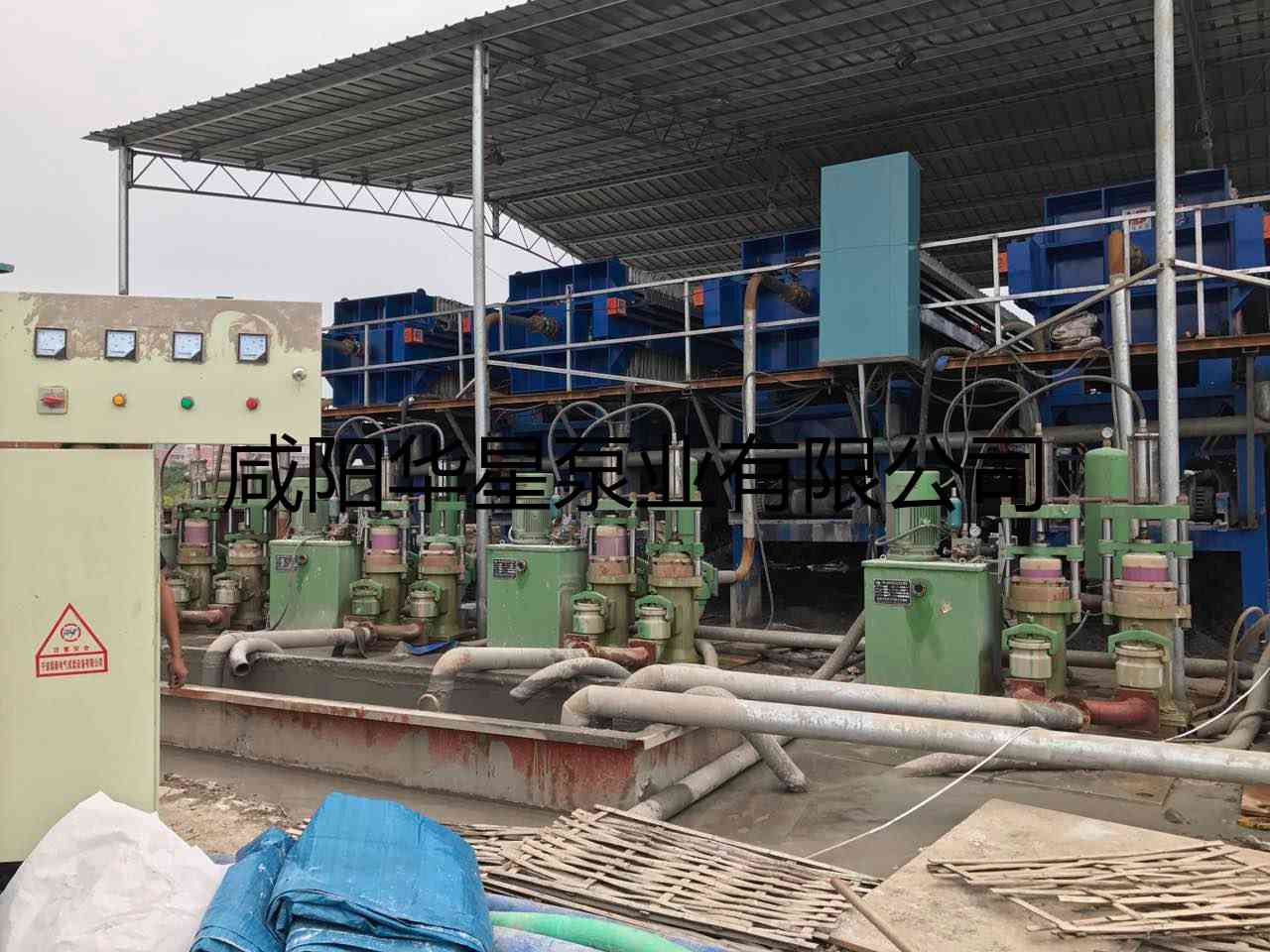 華星YBH300-40節能陶瓷柱塞泵打樁污泥使用現場--第二個現場-03